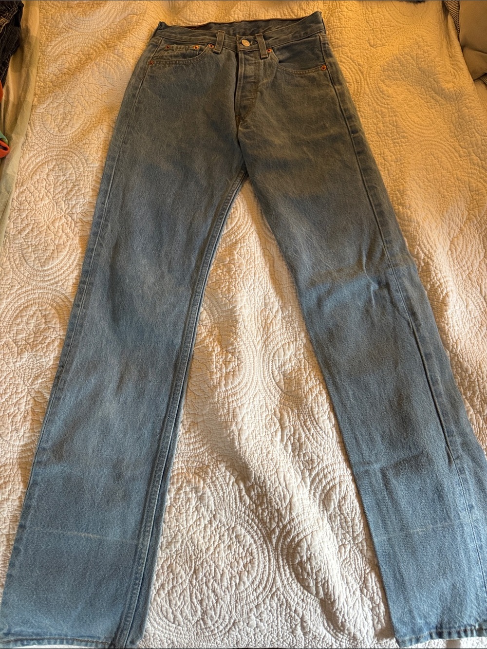 Levi’s 501 Straight-Leg Blue Jeans